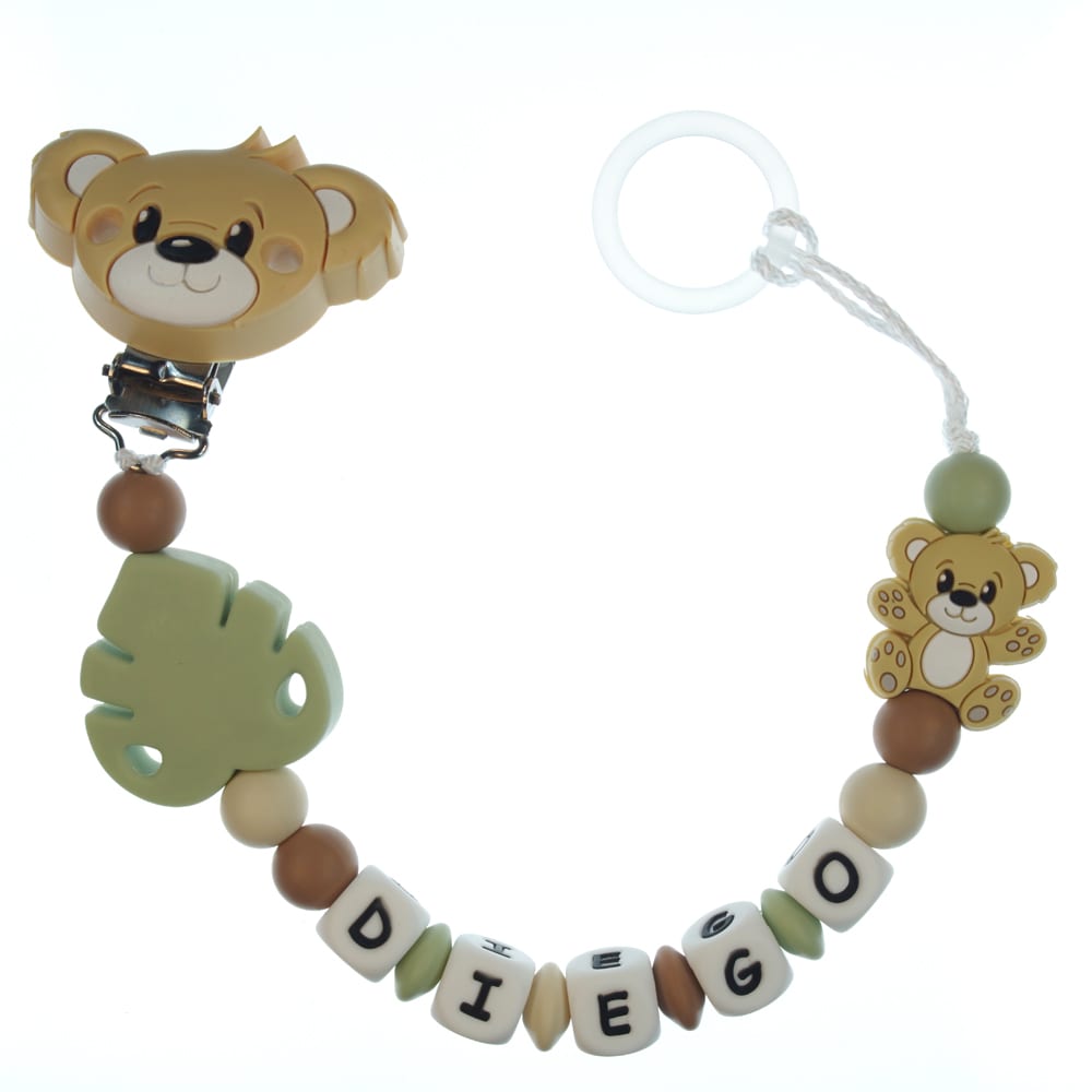 Catenella portaciuccio personalizzata — esempio reale (Diego)