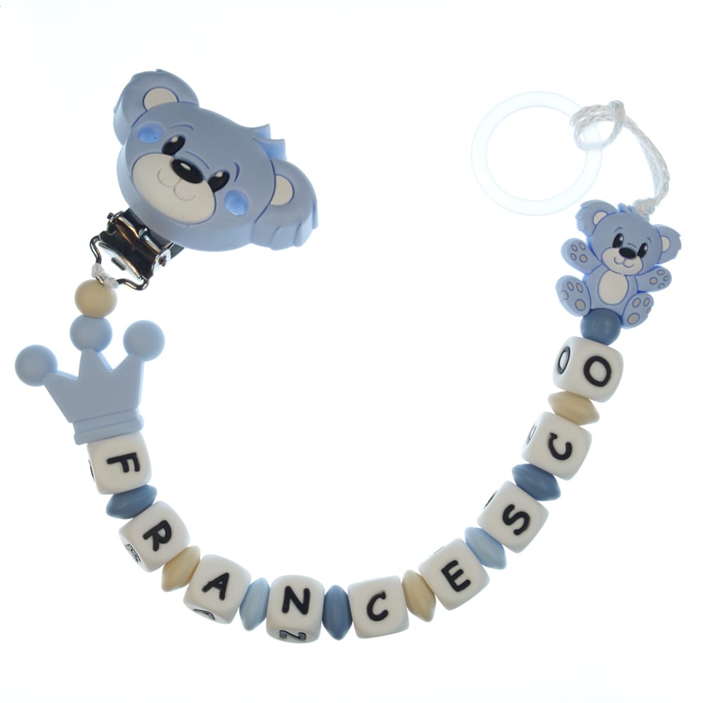 Catenella portaciuccio personalizzata — esempio reale (Francesco)