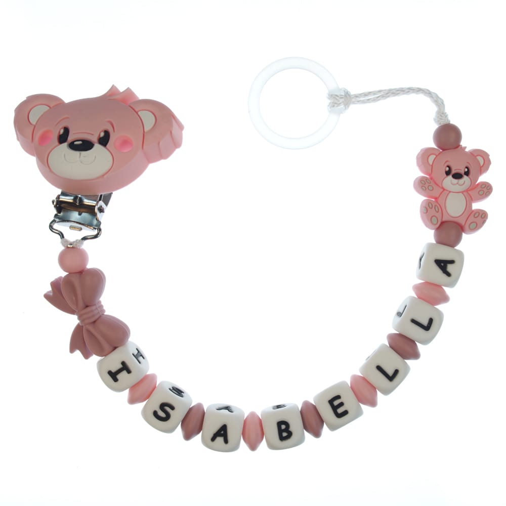Catenella portaciuccio personalizzata — esempio reale (Isabella)
