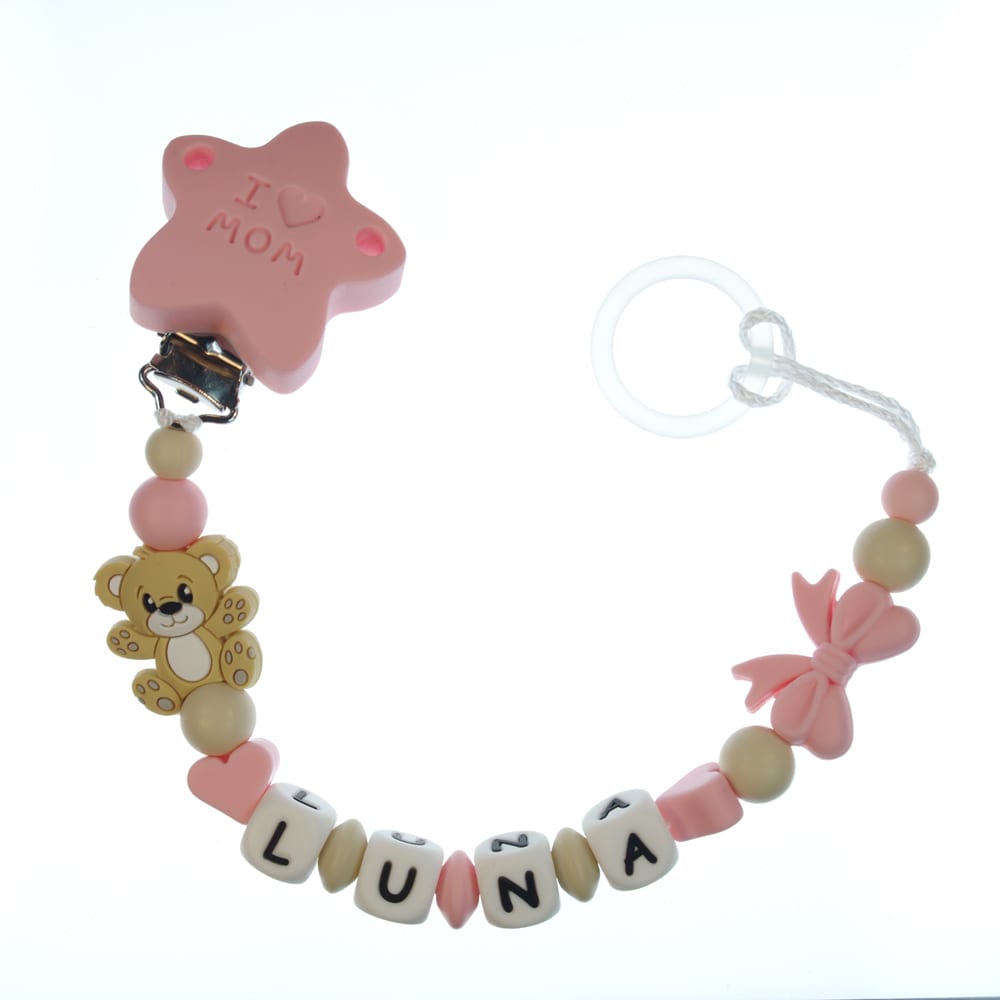 Catenella portaciuccio personalizzata — esempio reale (Luna)