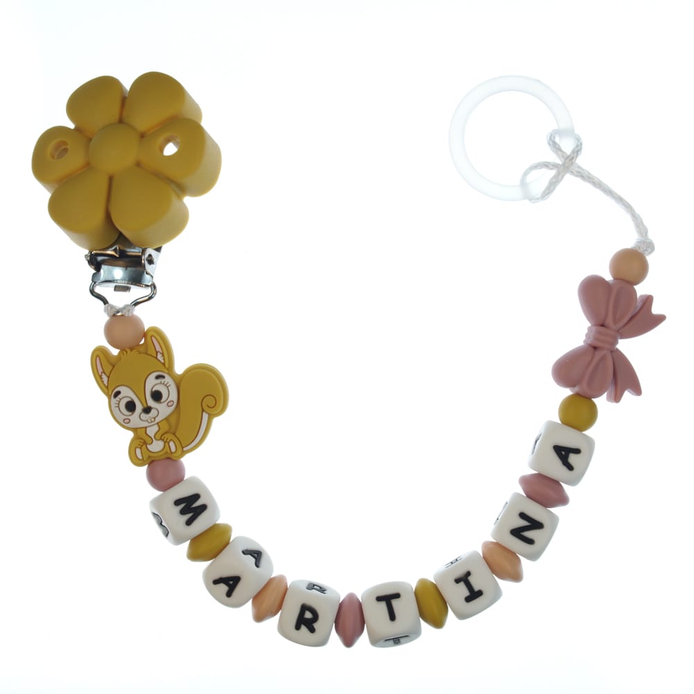 Catenella portaciuccio personalizzata — esempio reale (Martina)