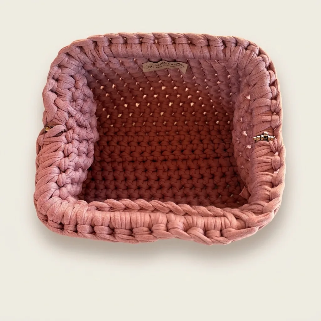 Borsa Clutch in Fettuccia all'Uncinetto