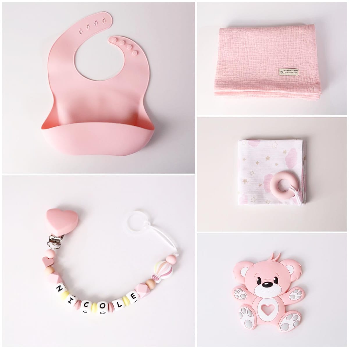 Set nascita personalizzato — esempio reale (Nicole)