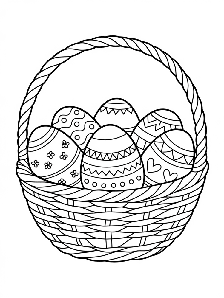 Cestino delle uova di Pasqua