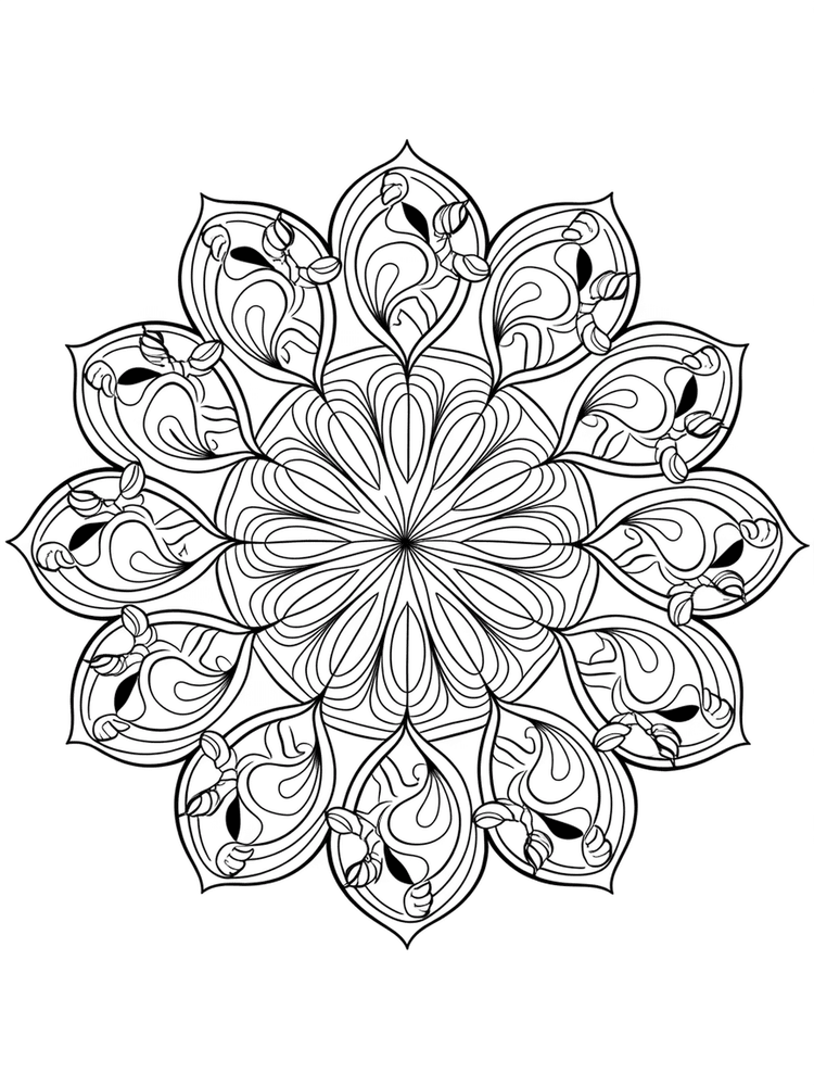Mandala delle onde del mare